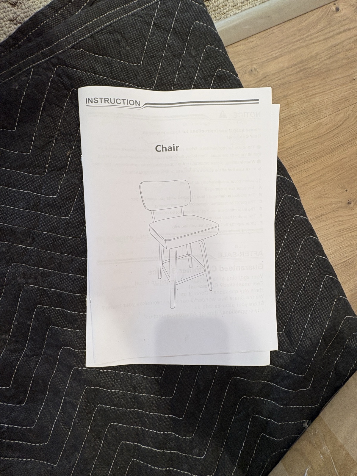Modern Padded Bar Stool Assembly photo 5