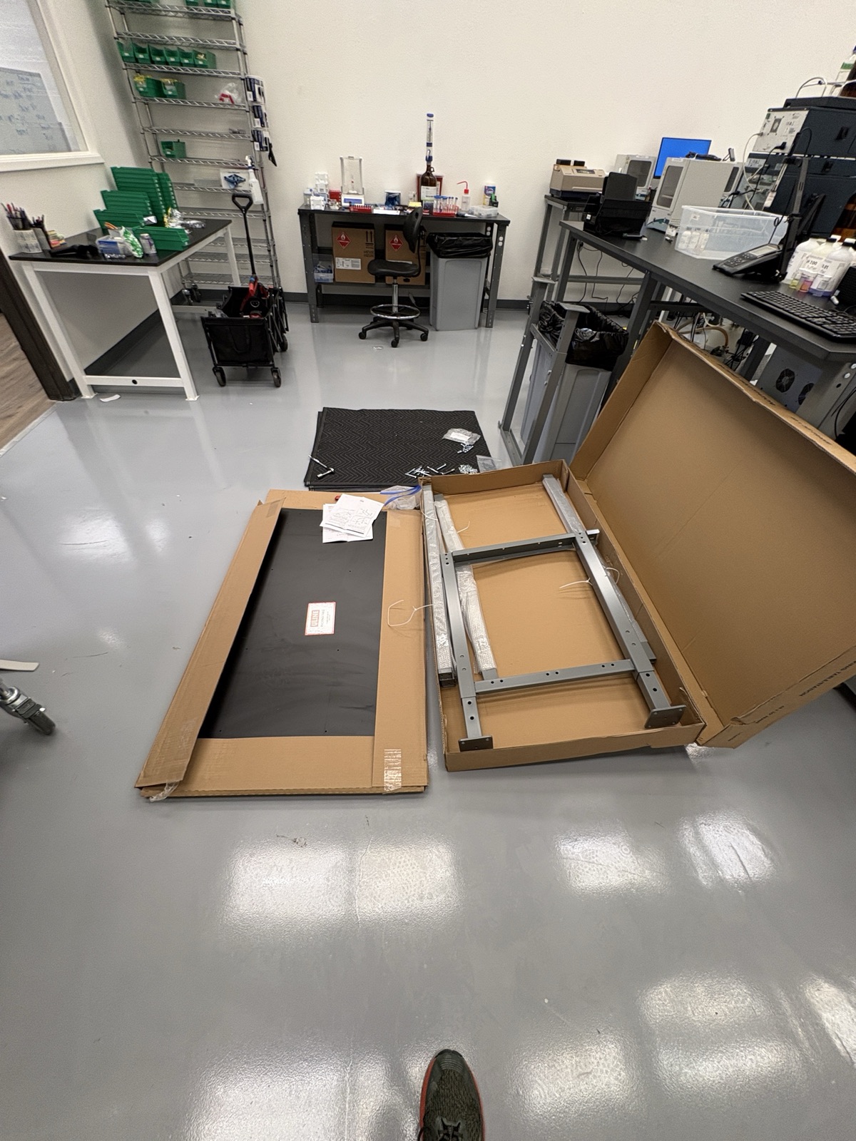 Steel Frame Lab Workbench Assembly photo 4